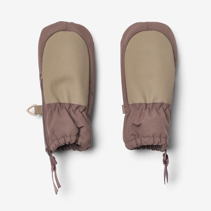 Wheat Outerwear Technical Mittens Zipper Accessory 9623 plum truffle