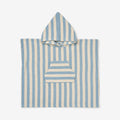 Wheat Main Terry Poncho Lille Home 9580 blue swim stripe