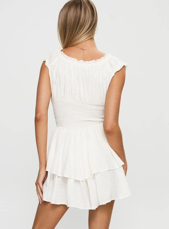 The Love Galore Playsuit White