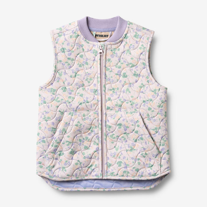 Wheat Outerwear Thermo Gilet Ede Vest 9605 purple light petunias