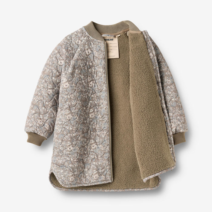 Wheat Outerwear Thermo Jacket Helga Jacket 9673 grey stone flowers