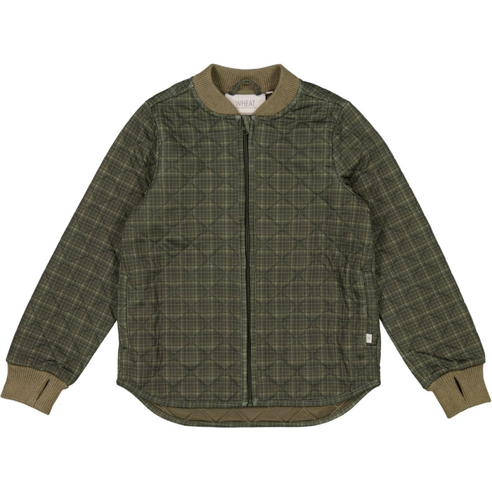 Wheat Outerwear Thermo Jacket Loui Thermo 4215 olive check