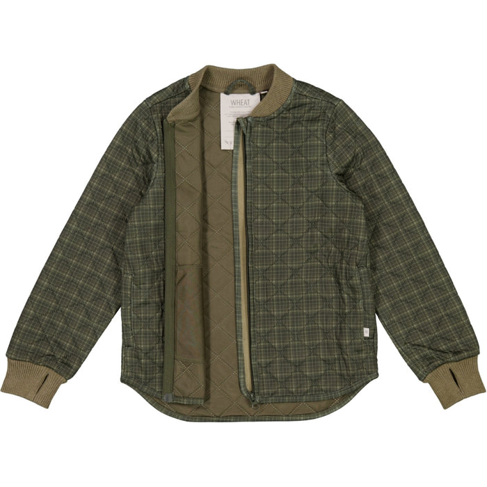 Wheat Outerwear Thermo Jacket Loui Thermo 4215 olive check
