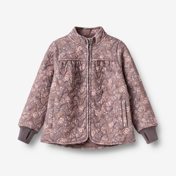 Wheat Outerwear Thermo Jacket Thilde Jacket 9565 purple stone flowers