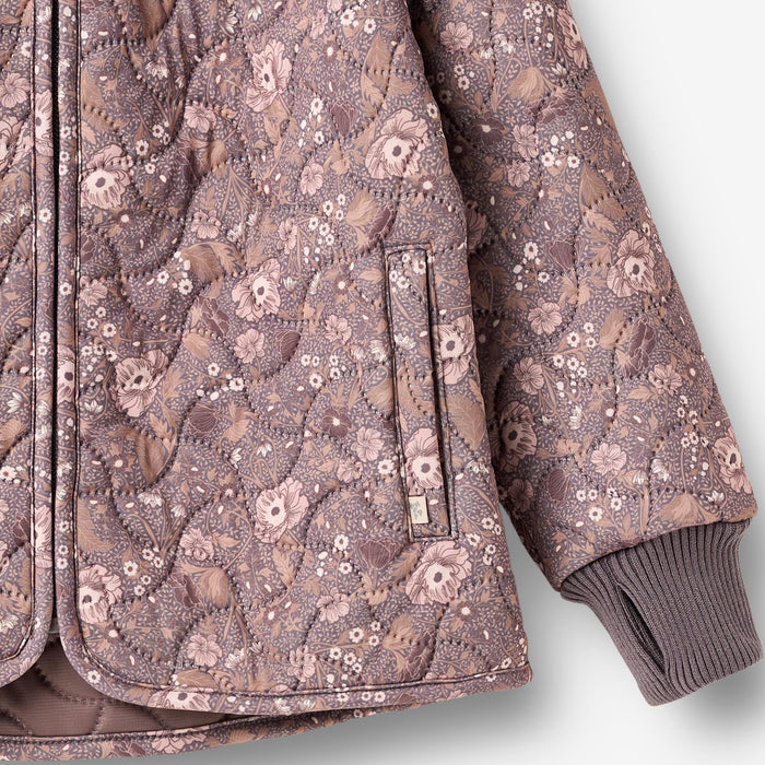 Wheat Outerwear Thermo Jacket Thilde Jacket 9565 purple stone flowers