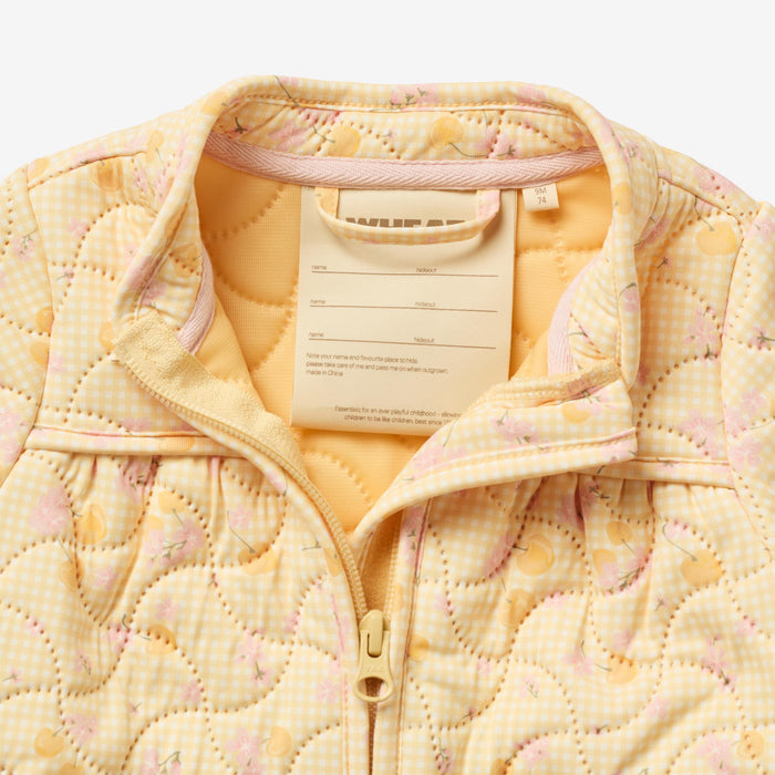 Wheat Outerwear Thermo Jacket Thilde Jacket 9522 yellow cherries