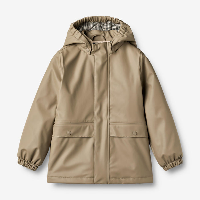 Wheat Outerwear Thermo Rain Coat Aju Jacket 0099 grey stone