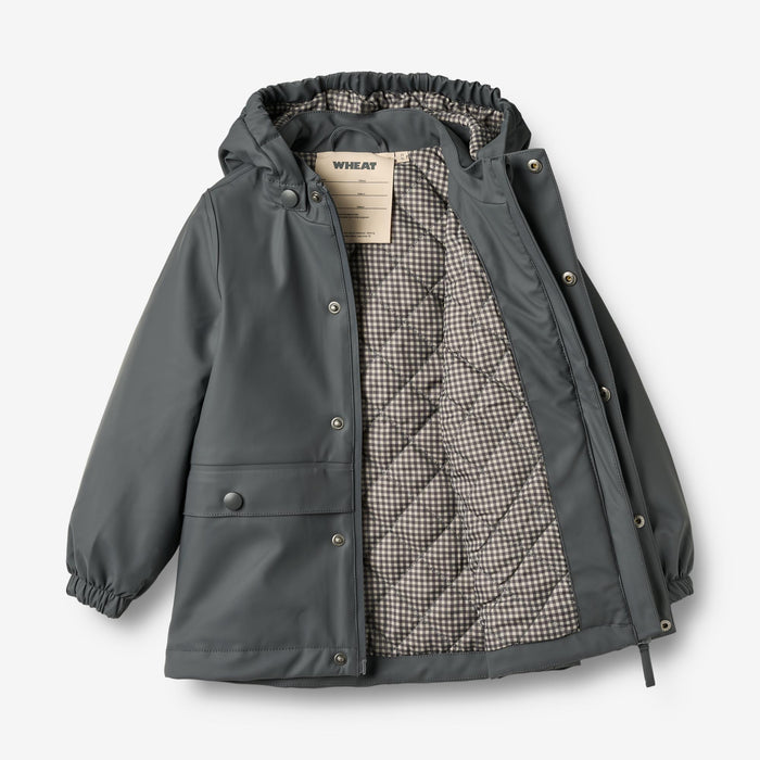 Wheat Outerwear Thermo Rain Coat Aju Jacket 1292 greyblue