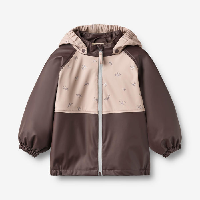 Wheat Outerwear Thermo Rain Jacket Ajojo Jacket 9620 chocolate plum