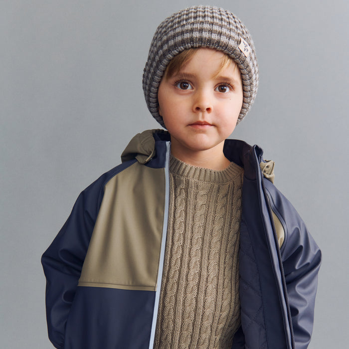 Wheat Outerwear Thermo Rain Jacket Ajojo Jacket 1292 greyblue