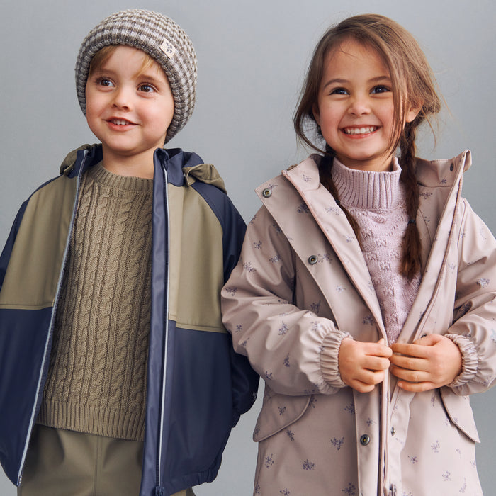 Wheat Outerwear Thermo Rain Jacket Ajojo Jacket 1292 greyblue