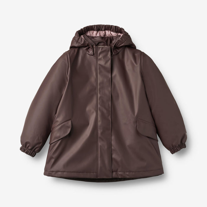 Wheat Outerwear Thermo Rain Jacket Rika Jacket 9620 chocolate plum