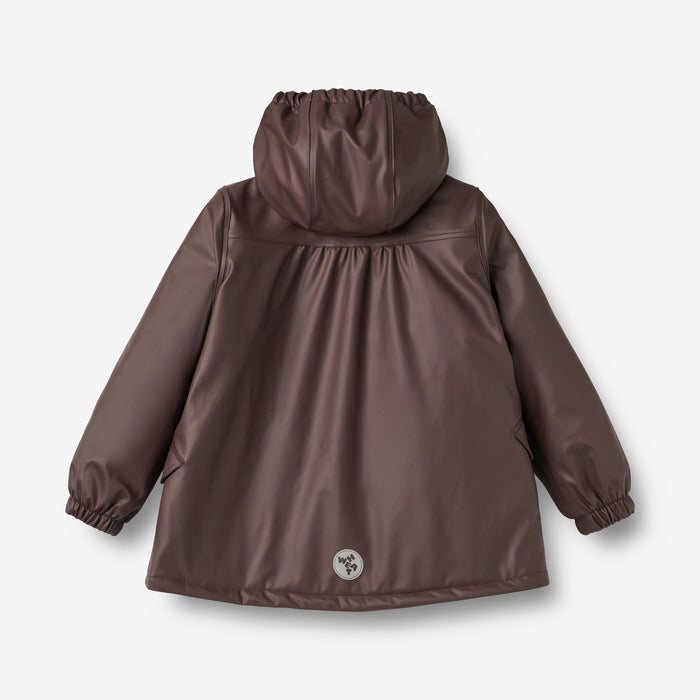 Wheat Outerwear Thermo Rain Jacket Rika Jacket 9620 chocolate plum