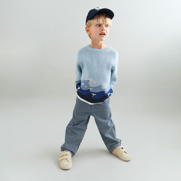 Wheat Main Trousers Felix Trousers 1185 denim stripe