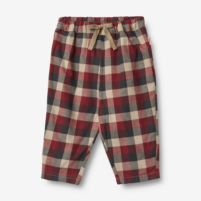 Wheat Main Trousers Lined Arne Trousers 9588 red blue check