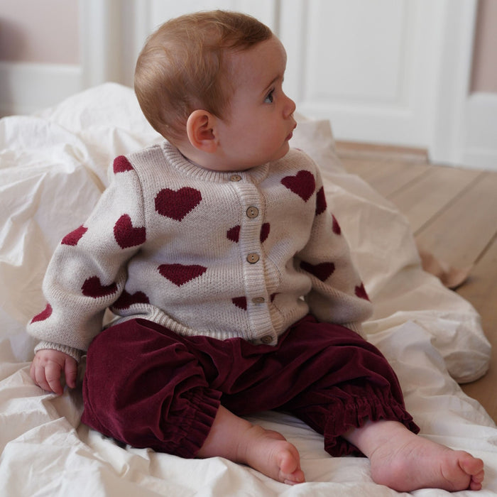 Wheat Main Trousers Winter Polly Trousers 9590 ruby red