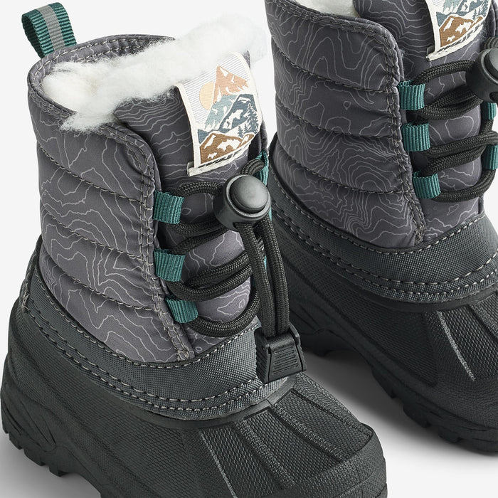 Wheat Footwear Winterboot Aleex Winter Footwear 9872 dark reflective map