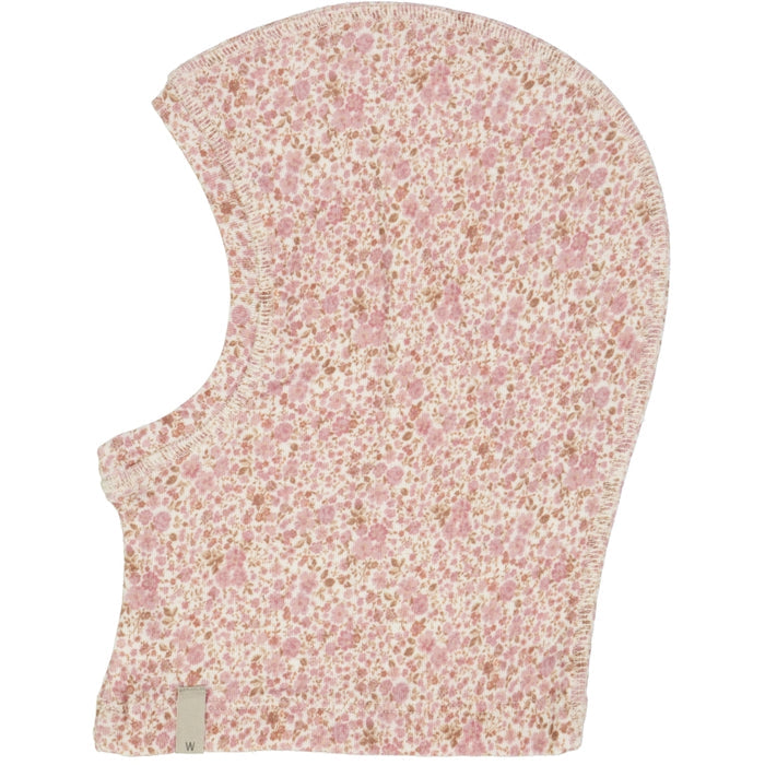 Wheat Wool Wool Balaclava Accessory 9056 ivory flowers