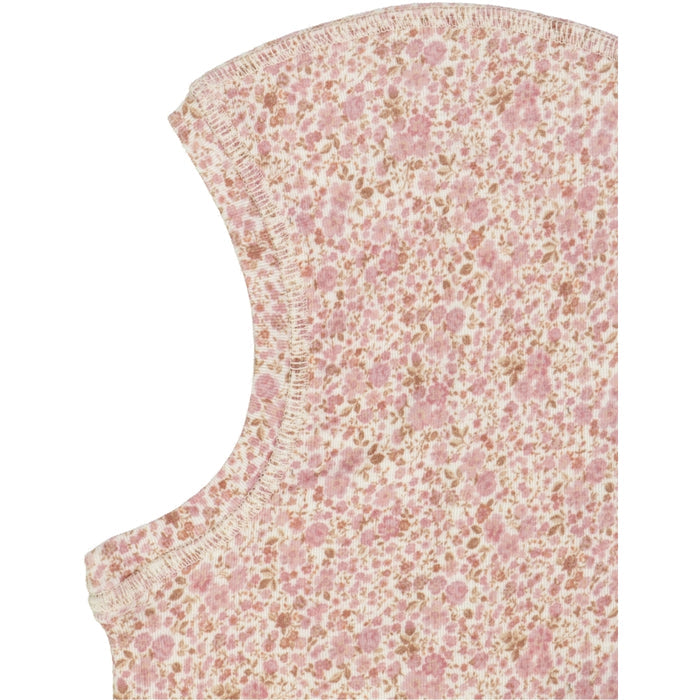 Wheat Wool Wool Balaclava Accessory 9056 ivory flowers