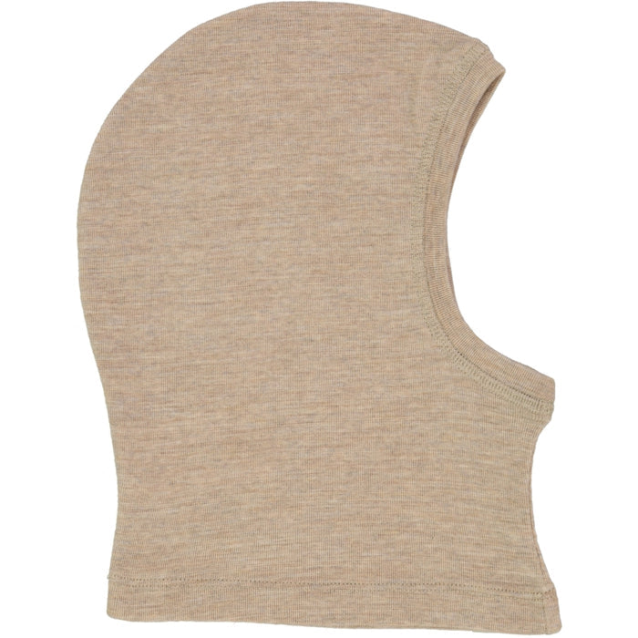 Wheat Wool Wool Balaclava Accessory 3204 khaki melange