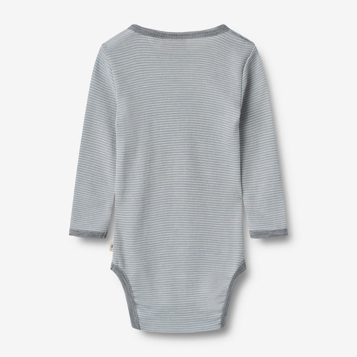 Wheat Wool Wool Body L/S Lucca Underwear/Bodies 1522 cloudy sky stripe