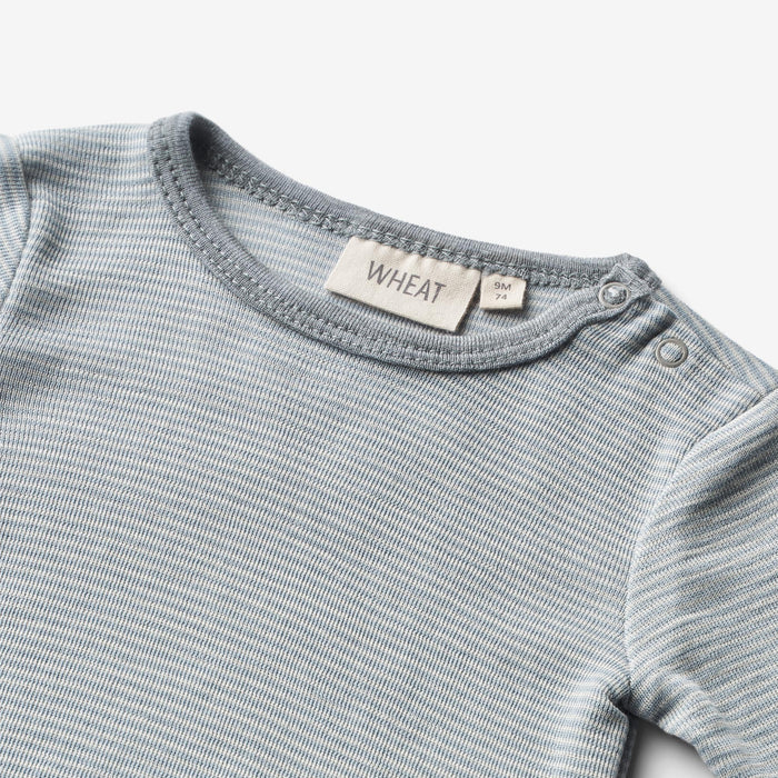 Wheat Wool Wool Body L/S Lucca Underwear/Bodies 1522 cloudy sky stripe