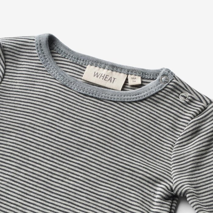 Wheat Wool Wool Body L/S Lucca Body 1433 navy stripe