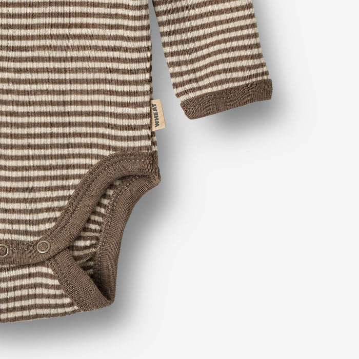 Wheat Wool Wool Body L/S Lucca Body 9578 wood stripe