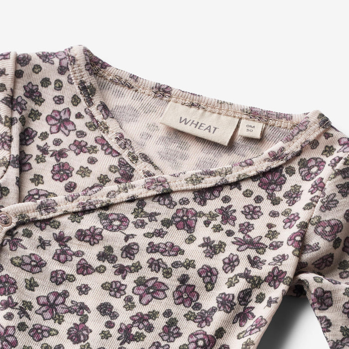 Wheat Wool Wool Body L/S Willow Underwear/Bodies 1114 autumn flowers