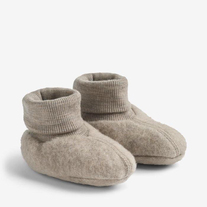 Wheat Outerwear Wool Fleece Booties Lei Accessory 3204 khaki melange