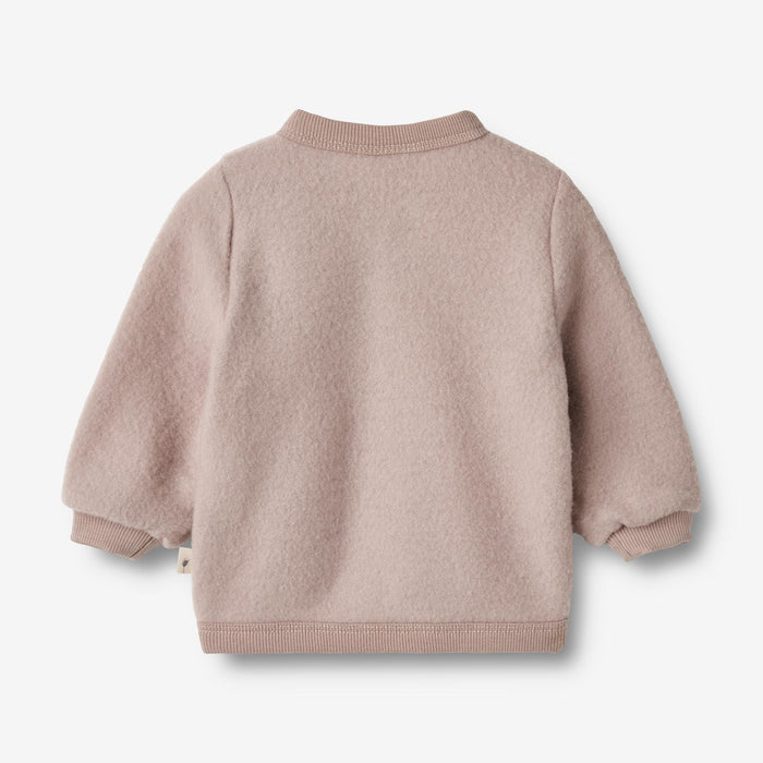 Wheat Wool Wool Fleece Cardigan Kari Sweatshirt 1135 dry rose