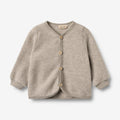 Wheat Wool Wool Fleece Cardigan Kari Sweatshirt 3204 khaki melange