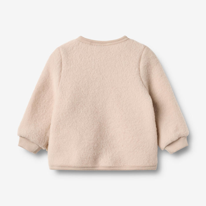 Wheat Wool Wool Fleece Cardigan Kari Sweatshirt 1356 pale lilac