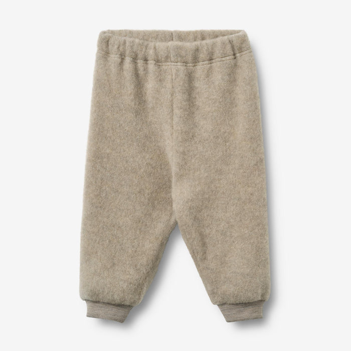 Wheat Outerwear Wool Fleece Trousers Kinnie Trousers 3204 khaki melange