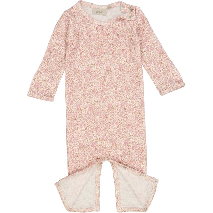 Wheat Wool Wool Jumpsuit Gatherings Jumpsuit 9056 ivory flowers