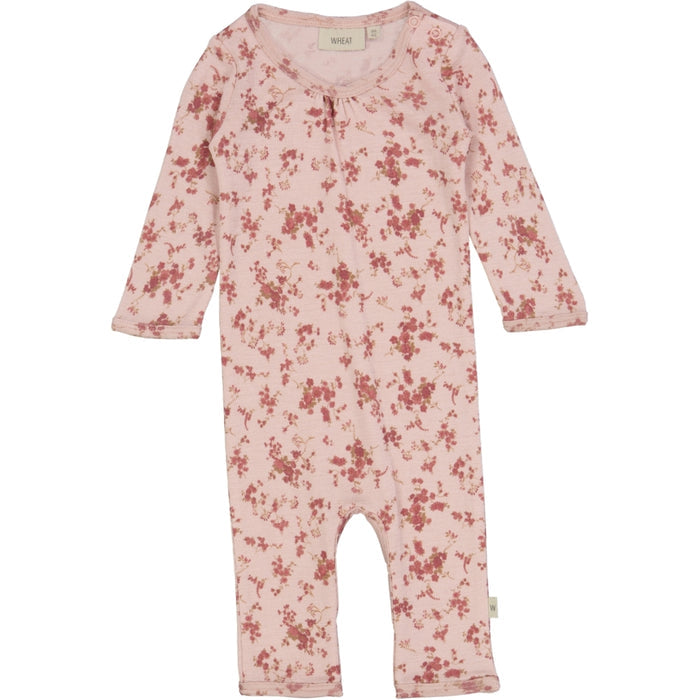 Wheat Wool Wool Jumpsuit Gatherings Jumpsuit 2475 rose flowers