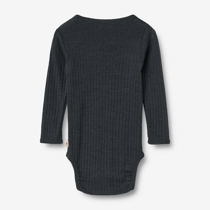 Wheat Wool Wool Silk Body L/S Lucca Underwear/Bodies 1432 navy