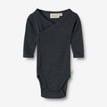 Wheat Wool Wool Silk Body L/S Willow Underwear/Bodies 1432 navy