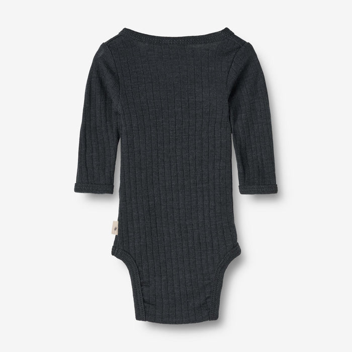 Wheat Wool Wool Silk Body L/S Willow Underwear/Bodies 1432 navy