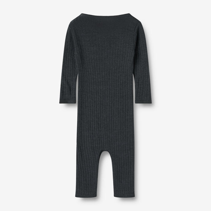 Wheat Wool Wool Silk Jumpsuit Frankie Jumpsuit 1432 navy
