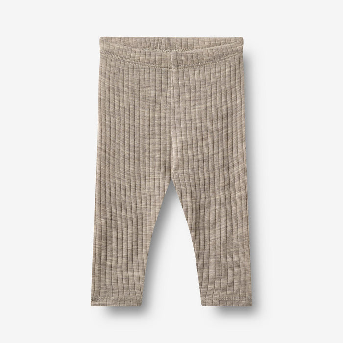 Wheat Main Wool silk leggings Agi Legging 3204 khaki melange