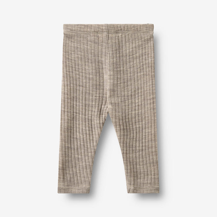 Wheat Main Wool silk leggings Agi Legging 3204 khaki melange