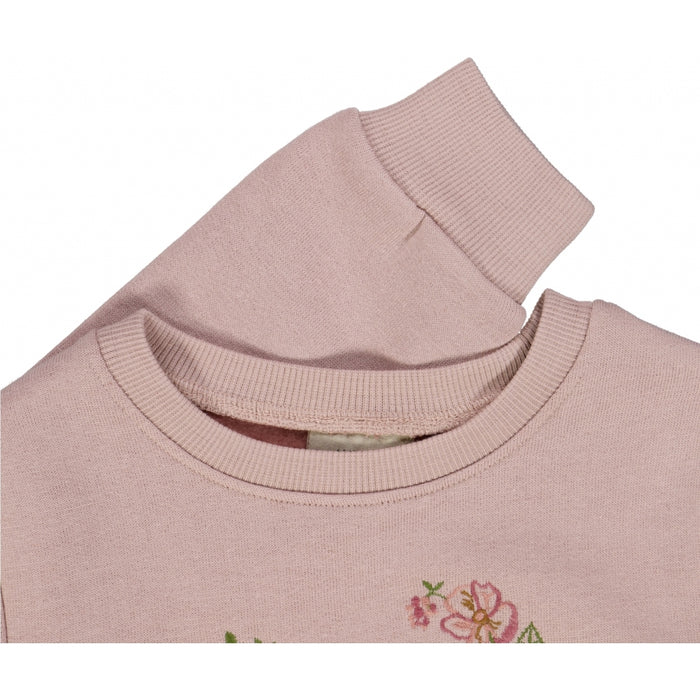 Wheat Main Wool Sweatshirt Hedgehog Embroidery Sweatshirt 2487 rose powder