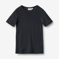 Wheat Wool Wool T-shirt S/S Seo Jersey Tops and T-Shirts 1432 navy