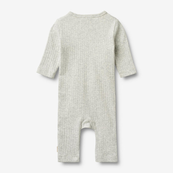 Wheat Main Wrapsuit L/S Everest Jumpsuit 0224 melange grey