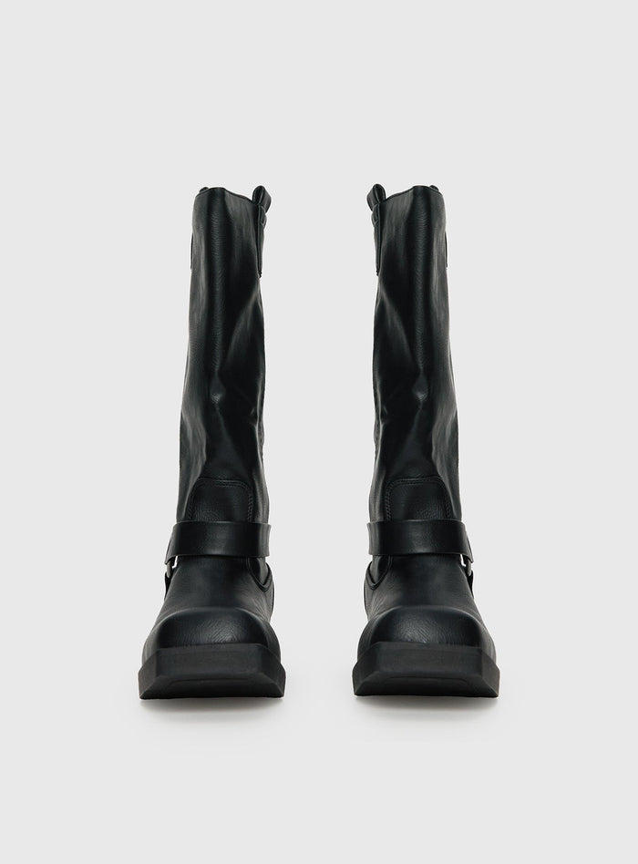 Wrecked Western Boots Black