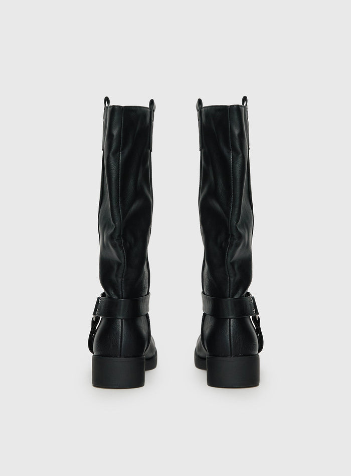 Wrecked Western Boots Black