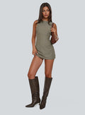 Yumiko Playsuit Green Stripe Tall