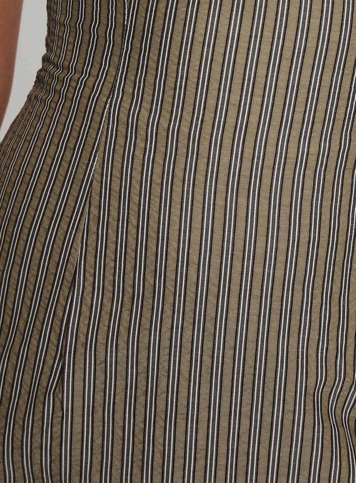 Yumiko Playsuit Green Stripe Tall