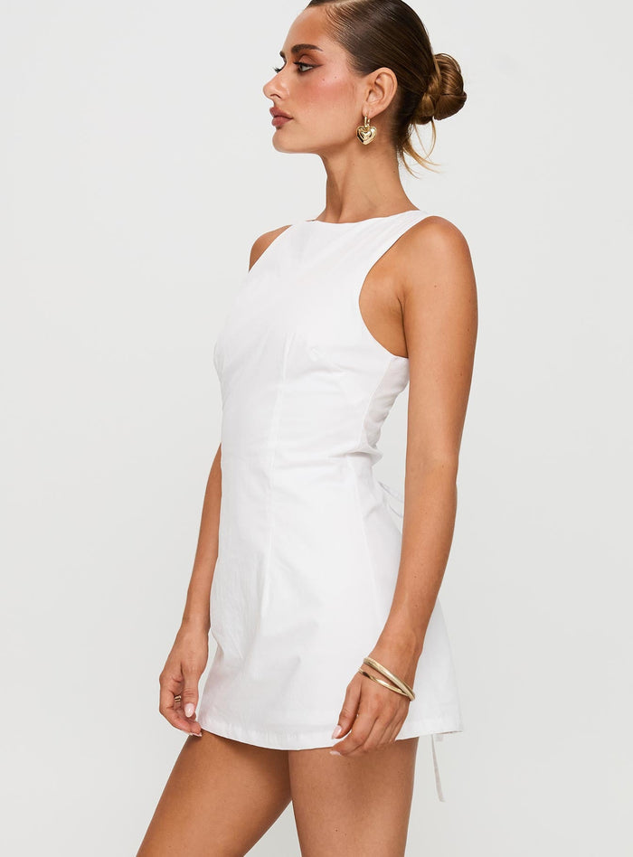 Yumiko Playsuit White Tall